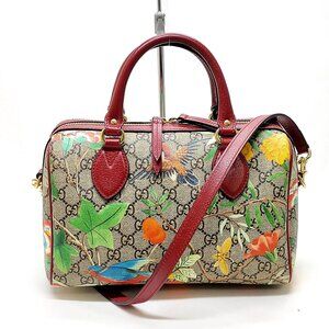 Gucci Hand Bag Brown PVC 900-042425